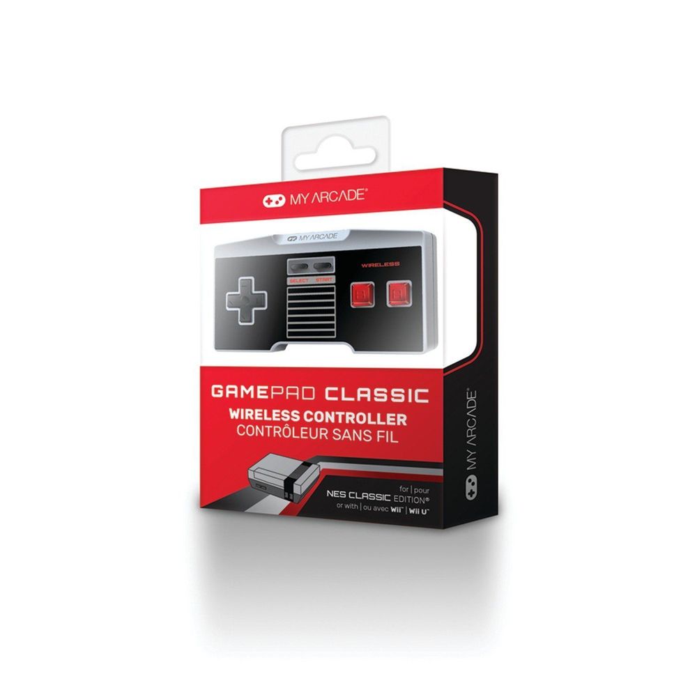 2 Wireless NES Classic Edition Controllers For Gaming System & Wii